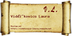 Vidákovics Laura névjegykártya